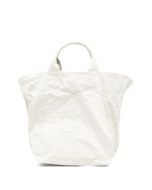Zilla White Sac À Main À Effet Froissé