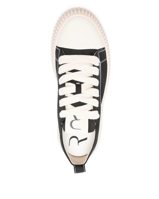 Rhun Black Canvas Sneakers for men