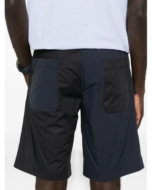 Herno Black Poplin Chino Shorts for men