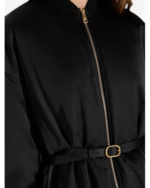 Elisabetta Franchi Black Down Jacket