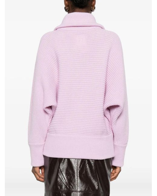 Jersey Con Cuello Alto Magda Butrym de color Pink
