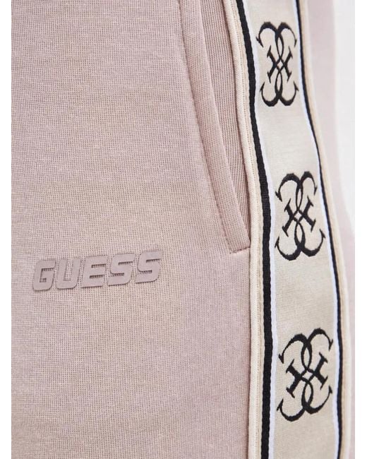 Guess Pink Side-Stripe Track Pants