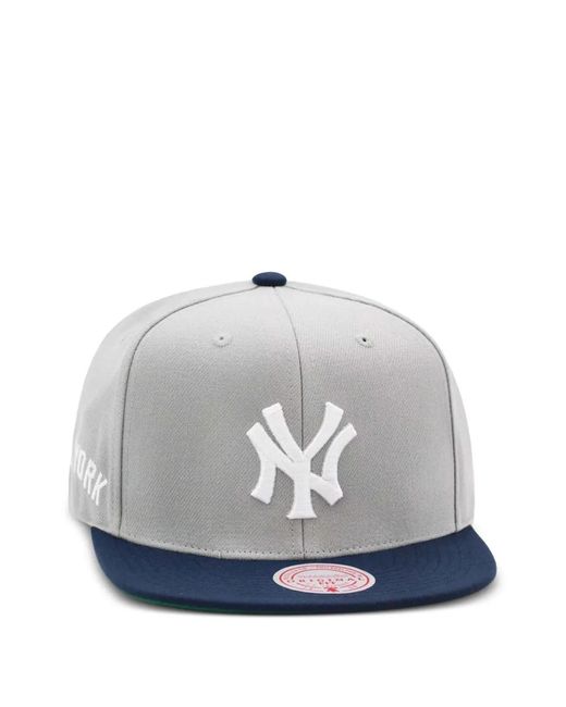 Mitchell & Ness Gray New York Yankees Mlb Baseball Cap for men