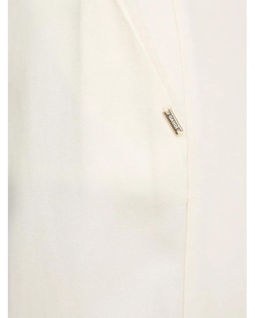 GAUDI White Pleated Trousers