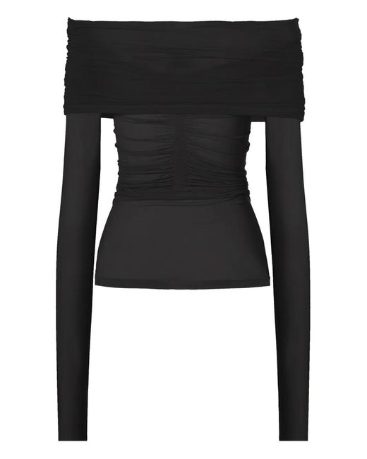 Wolford Black Off-Shoulder Top