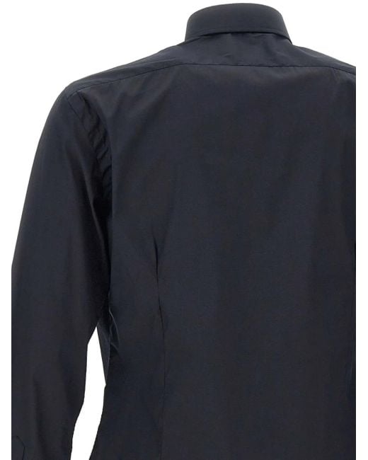 Camisa de manga larga Barba Napoli de hombre de color Blue