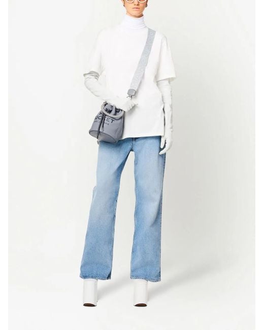 Marc Jacobs White The Strap' Logo-Motif Strap