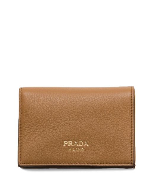 Prada Brown Small Leather Wallet