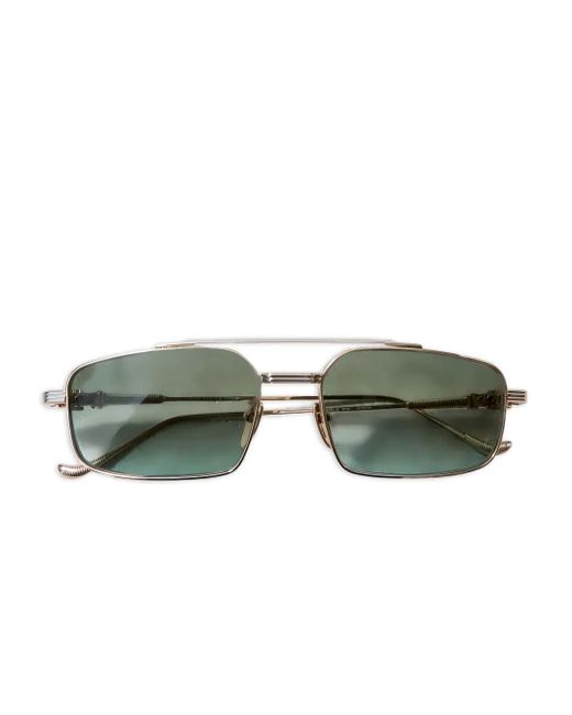 Chrome Hearts Green Lunettes De Soleil À Monture Rectangulaire Lickn