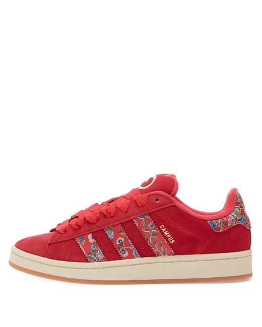 Adidas X Liberty London 'campus 00s' フローラル スニーカー Red