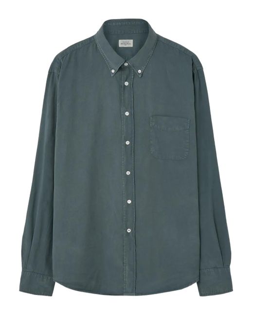 Hartford Green Button-Down Pocket Shirt for men