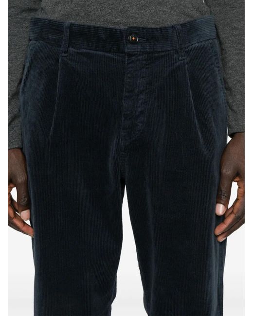 Boss Blue Corduroy Trousers for men