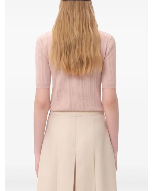 Valentino Garavani Pink Embroidered T-Shirt