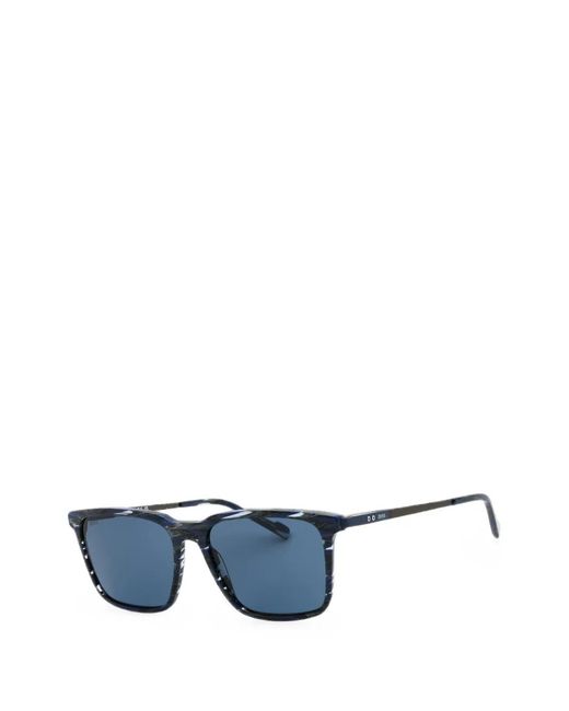 Zeiss Blue Rectangle-Frame Sunglasses for men