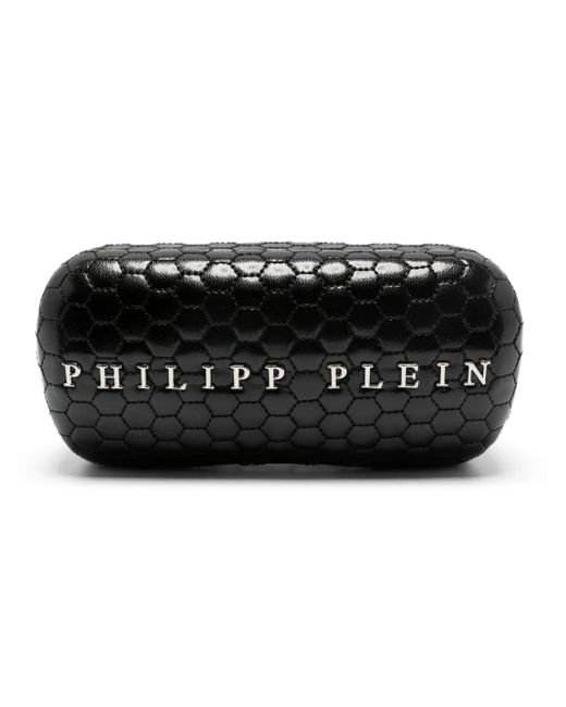 メンズ Philipp Plein スクエアフレーム サングラス Black
