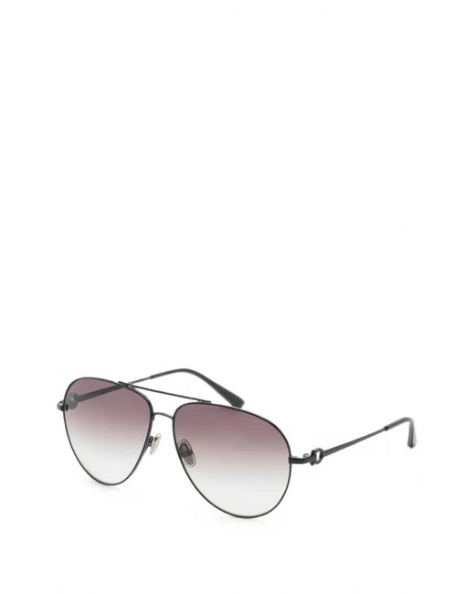 Ferragamo Eyewear White Gancini Pilot Sunglasses for men