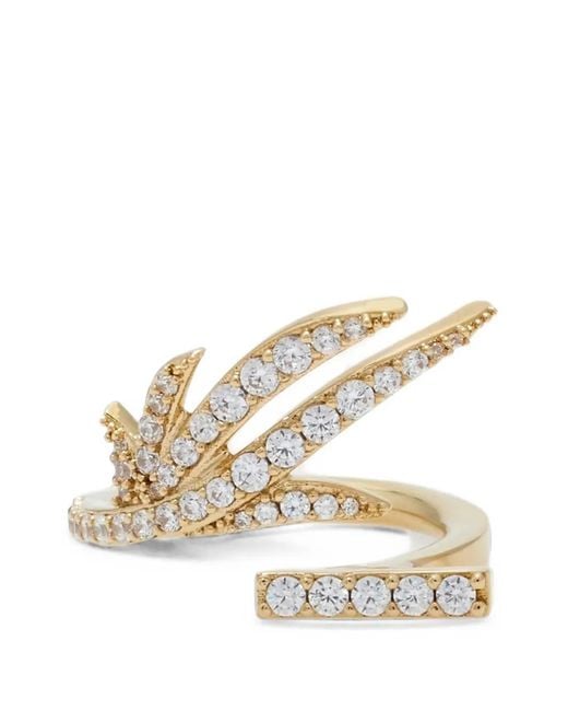 Ferragamo Metallic Crystal Ring
