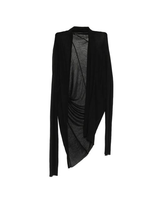 Julius Black Draped Cardigan for men