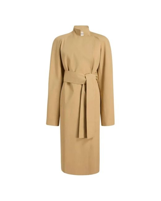 Khaite Natural Cotton Gabardine Lagden Trench Coat