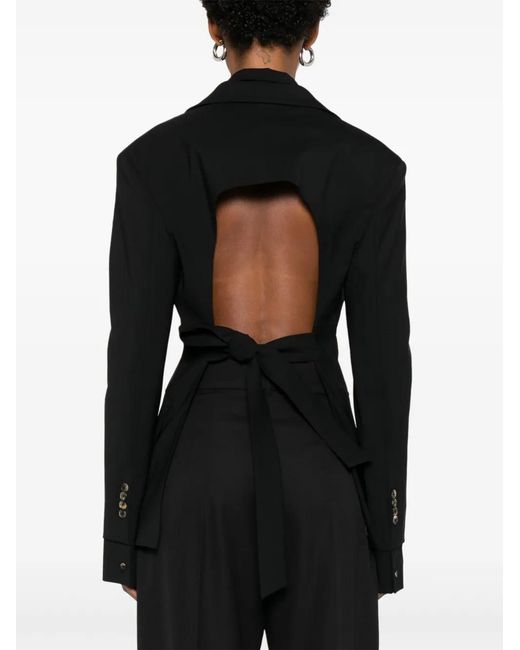 A.W.A.K.E. MODE Black Single-Breasted Blazer