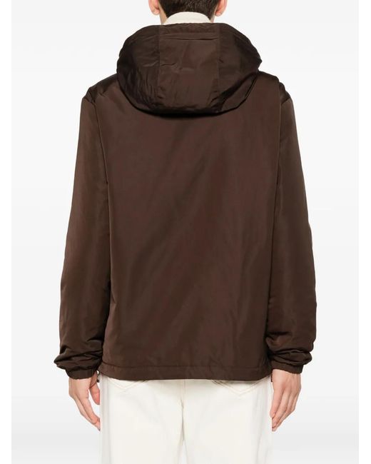 Sandro Brown Logo-Detail Zip-Front Jacket for men