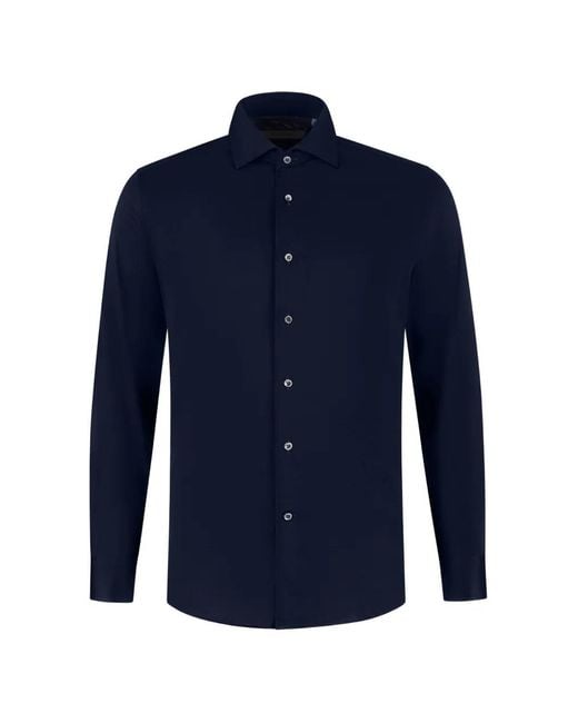 Corneliani Blue Long-Sleeve Shirt for men