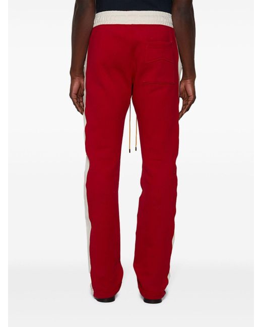 Pantalones de chándal con logo Rhude de hombre de color Red