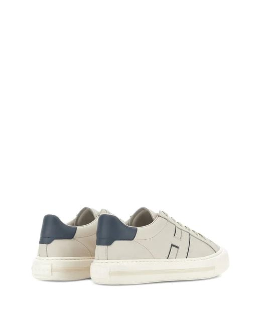 Hogan White Low-Top Sneakers With Silk And Nylon Upper for men