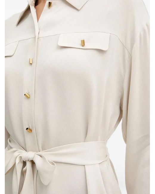 MARCIANO BY GUESS White Belted-Pocket Shirt