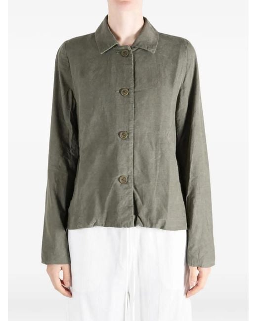 Casey Casey Green Pwet Button-Fastening Jacket