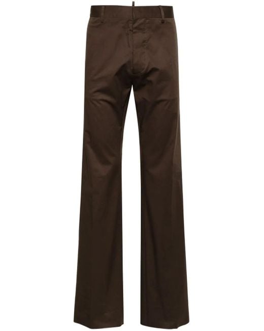 メンズ DSquared² ミッドライズ チノパンツ Brown