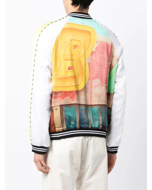 BLUE SKY INN Multicolor Graphic-Print Bomber Jacket for men