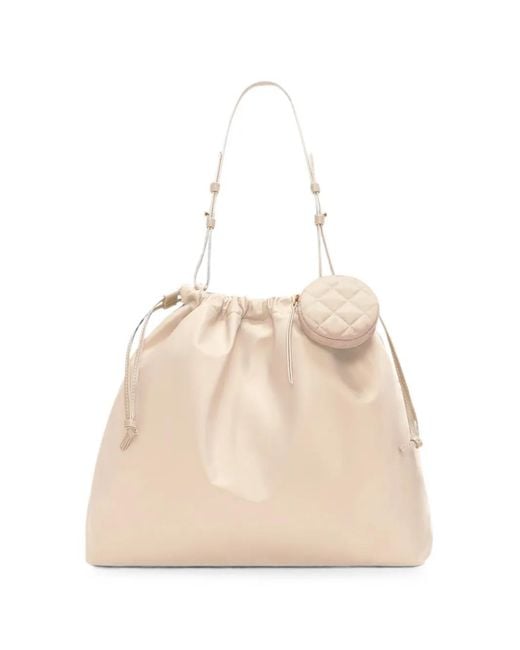 MZ Wallace Natural Waverly Drawstring Shoulder Bag