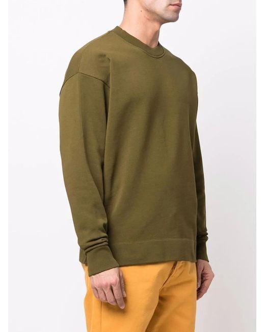 Camper Green Crew-Neck Organic Cotton Sweatshirt