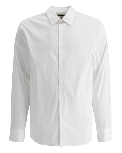 Vince Cotton Poplin Shirt in White für Herren