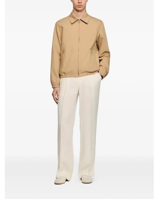 Sandro Natural Zip-Up Cotton Jacket for men