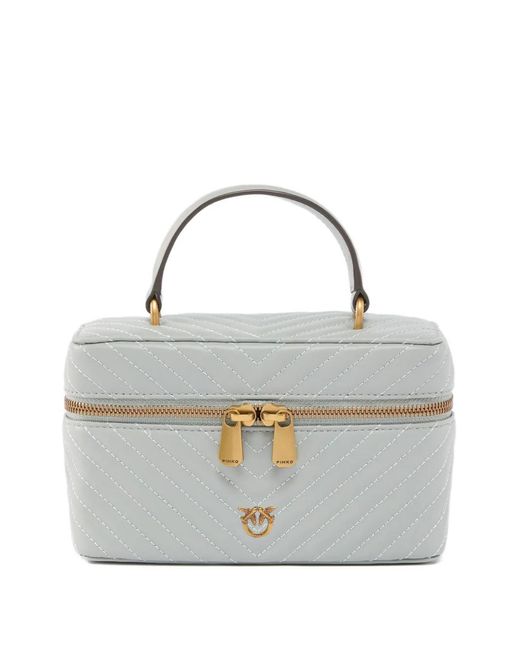 Pinko White Bags Grigio Oro