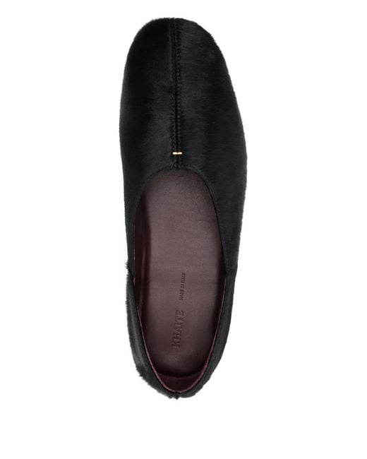 Khaite Black Jane Pointed Ballet Flat