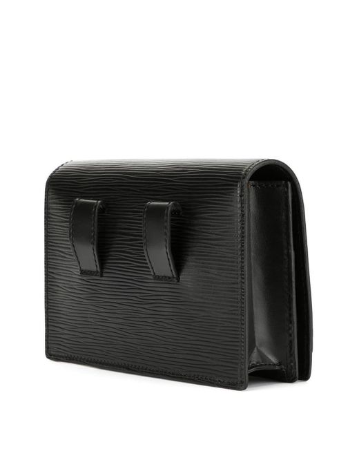 Louis Vuitton Leather Pre-owned Flap Belt Bag in Black - Lyst