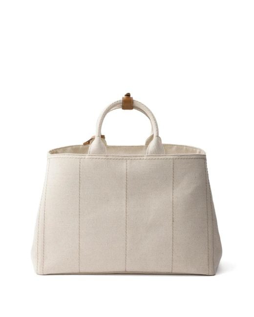 Prada Natural Press-Stud Bag Leather for men