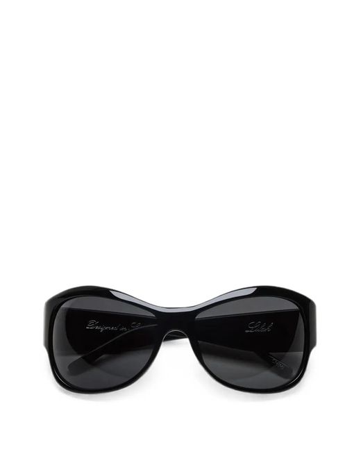 Chimi Black Lilah Oval-Frame Sunglasses