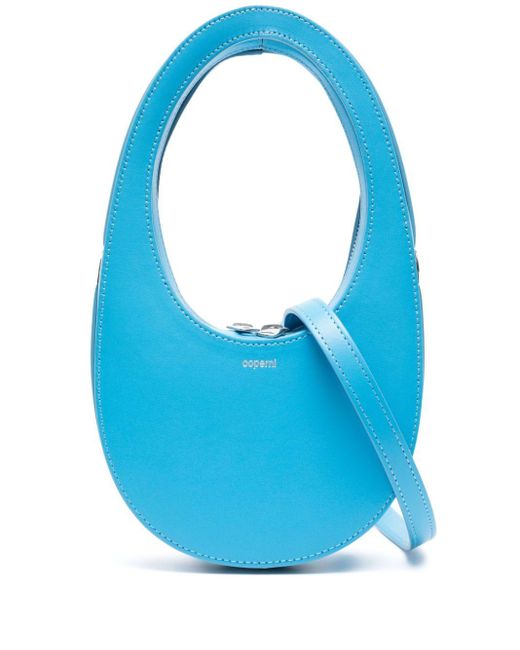 Coperni Blue Mini Swipe Leather Crossbody Bag