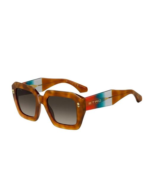 Etro Brown Square-Frame Sunglasses