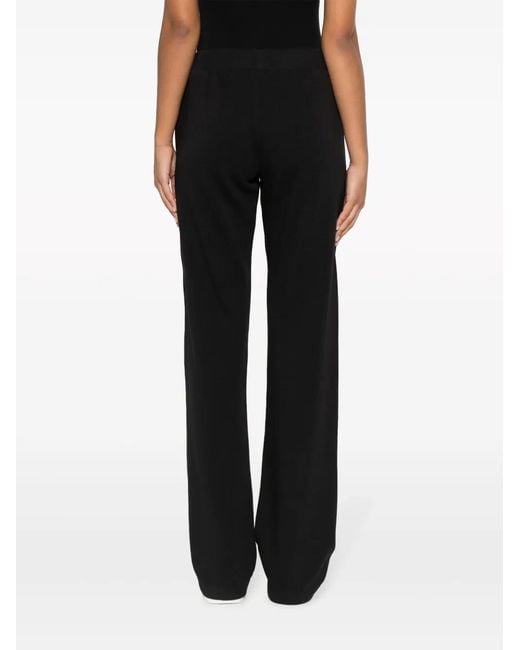 Chiara Ferragni Black Sequin-Logo Track Pants