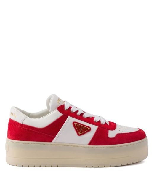 Prada Downtown Bold スニーカー Red