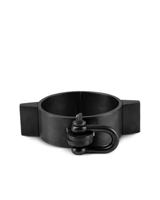 Parts Of 4 Women's Black Restraint Sterling Cuff