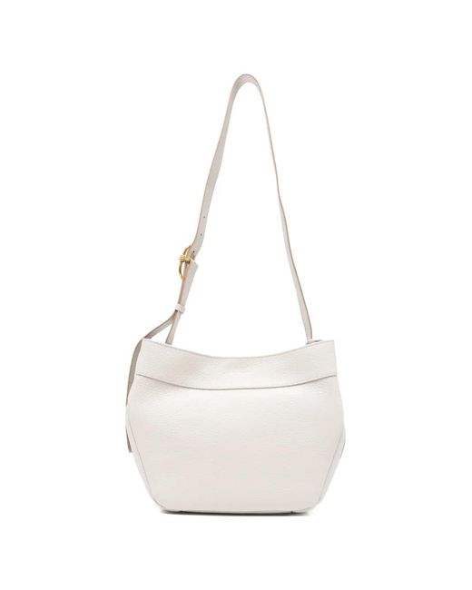 Gianni Chiarini White Sac Porté Épaule Selena En Cuir Grainé