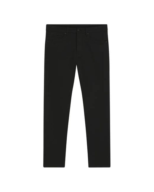 Boss Black Logo-Patch Trousers for men