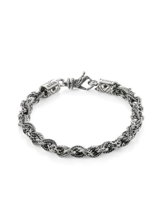 Emanuele Bicocchi Metallic Round Braid Bracelet