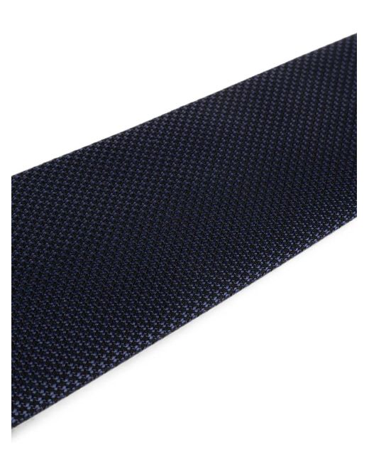 Tom Ford Blue Micro-Pattern Silk Tie for men